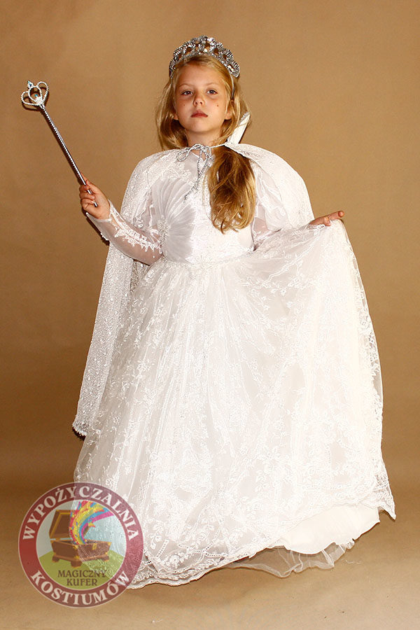 Suknia Biała Królowa dla dzieci