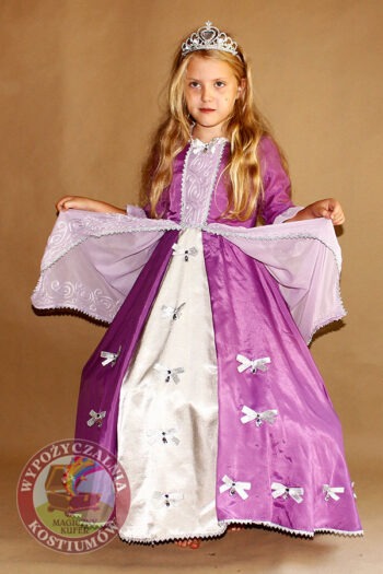 Fioletowa Sukienka Barokowa dla dzieci