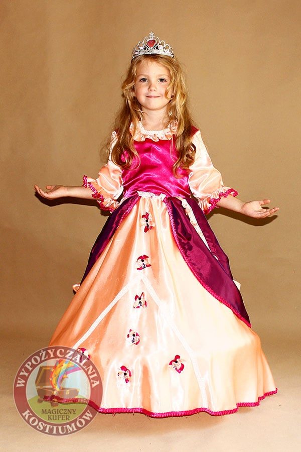 Morelowa Sukienka barokowa dla dzieci