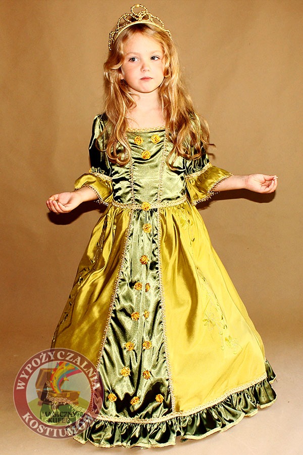 Sukienka Zielono Oliwkowa dla dzieci