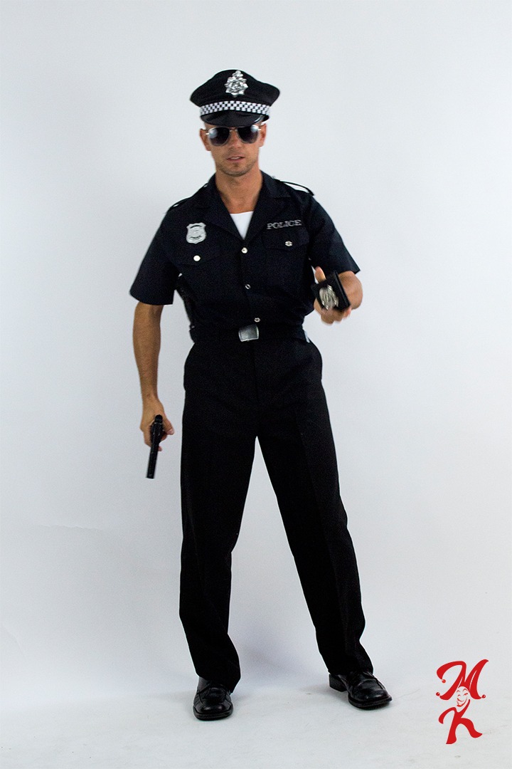 strój amerykańskiego policjanta