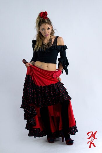 Kostium Hiszpanki Flamenco