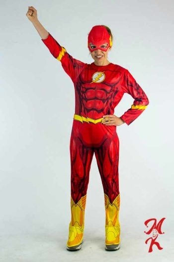 Strój Flasha - Człowiek Błyskawica