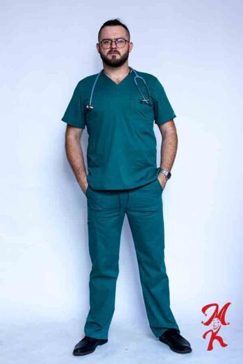 Stroje Lekarzy - Zielony Chirurg